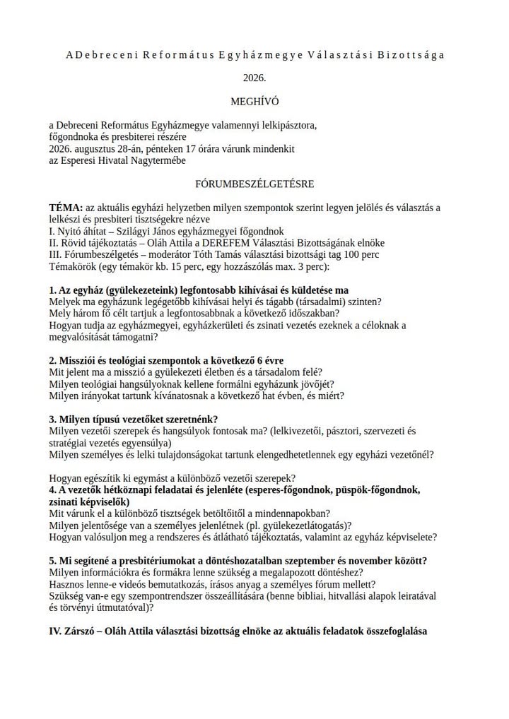 Debreceni Református Egyházmegye